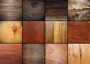 硬木和软木类型。