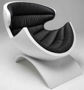现代设计椅的一个例子。