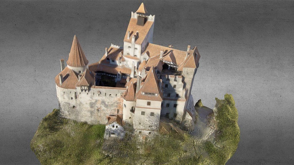 3D麸皮城堡，特兰西瓦尼亚的摄影测量重新设计。