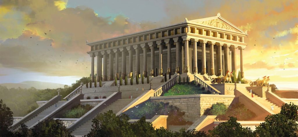 以弗所的阿尔忒弥斯神庙被认为是人类养成的最令人印象深刻的结构