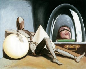曼·雷，《阿琳和瓦尔库尔》，1950年，布面油画，私人收藏。