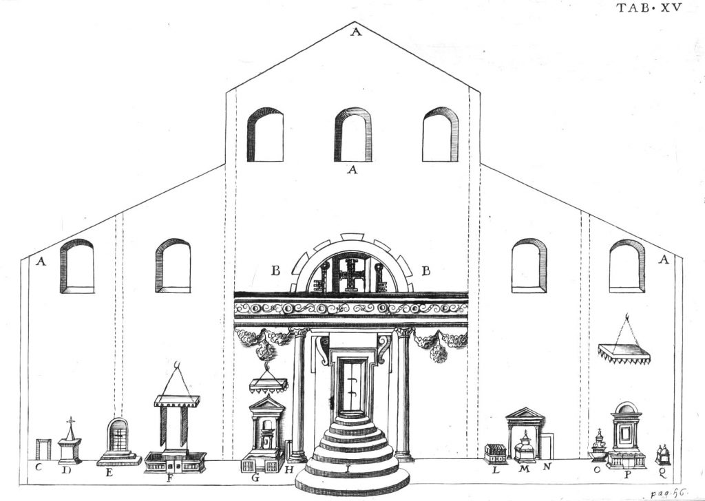 罗马圣彼得大教堂的蓝图。