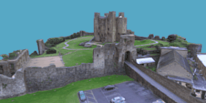 特里姆城堡的3D模型，爱尔兰