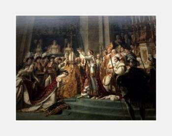 拿破仑皇帝的奉献和皇后的加冕Joséphine 1804年12月2日绘画。